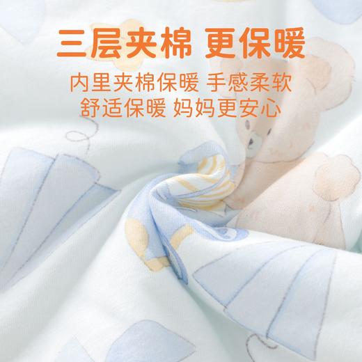 【保暖夹棉，舒适保暖】安阳婴童装婴幼儿a类连体衣 宝宝秋冬款40克无骨夹棉爬服 婴儿衣服-QQ 商品图3