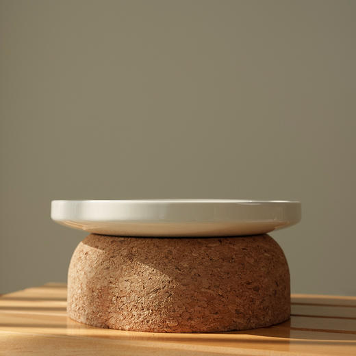 CatS猫家具独家定制闲庭饮水碗超大猫碗瓷碗软木碗架多猫家庭推荐 商品图5