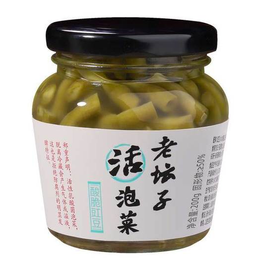 老坛子 活泡菜酸脆豇豆 200g/瓶 商品图0