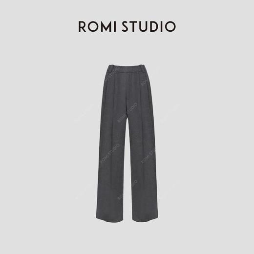 ROMI STUDIO“松弛随性”*棉磨毛高腰宽松阔腿休闲裤 431K3047 商品图0