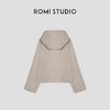 ROMI STUDIO“率性自我”亚麻棉混纺加厚可拆卸连帽外套 441W5049 商品缩略图1