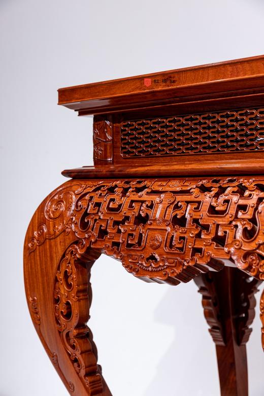 红桥红  家具严选  缅甸花梨（大果紫檀）【115仿乾隆团寿纹 清式大香几】 商品图2