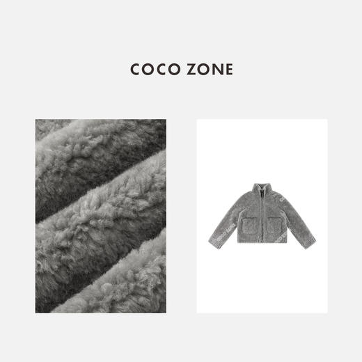 COCO ZONE 高级感保暖立领外套时尚拉链女士上衣CC2C2219 商品图2