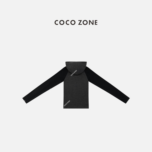 COCO ZONE 时尚拼色连帽打底衫通勤风简约T恤CC2C2333 商品图1