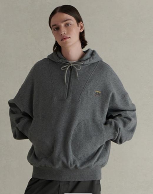 Evistub/E-3QWY12/ 320G古董机碳素磨毛连帽卫衣 商品图0