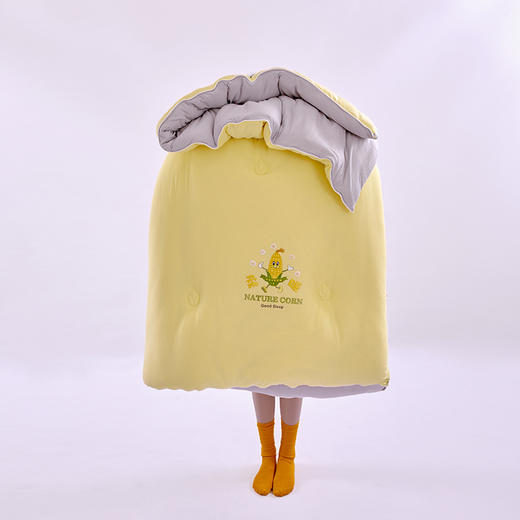 比裸睡‮舒还‬服！【A类玉米糯糯奶盖被】保暖度媲美鹅绒！柔软丝滑又轻盈，躺下瞬间陷入奶油云朵中💕 商品图3