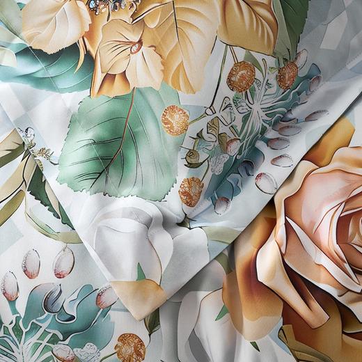 【春上新】10楼富安娜 床单四件套-清新雅致（绿） 吊牌价1480-1580元  活动价599-699元 商品图1