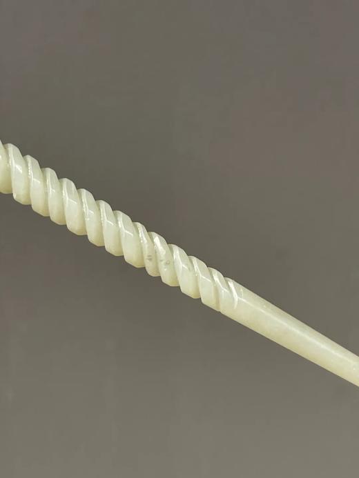 白玉龙首钮弦纹发簪，顺丰包邮 商品图7