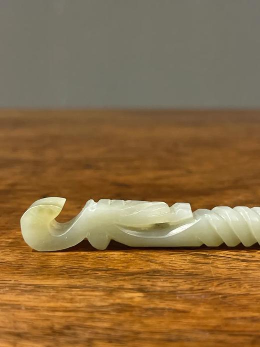 白玉龙首钮弦纹发簪，顺丰包邮 商品图8