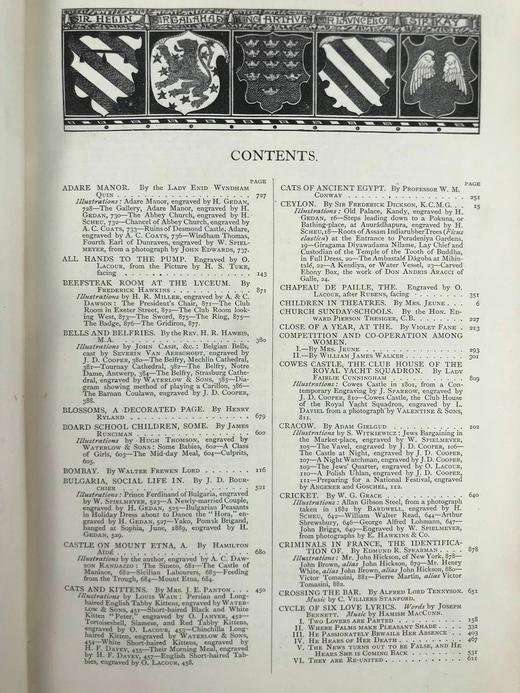 1889-1890年 英国插图杂志 数百幅精美插图 真皮精装16开 商品图3