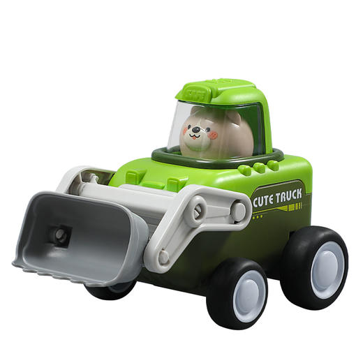 【萌宠按压玩具车礼盒装】工程车/火车多款组合，多关节可动，锻炼手眼协调力，记忆力，喜欢车的车的宝宝有的玩啦～ 商品图11