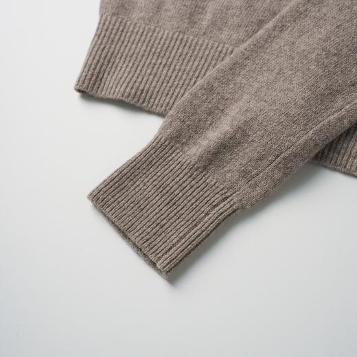 ROMI STUDIO“松弛随性”12针单边100羊毛软糯圆领开衫 RW24AS90214 商品图4