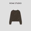 ROMI STUDIO“松弛随性”7针单边*羊毛V领套头针织毛衫 442T9182 商品缩略图1