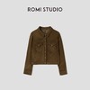 ROMI STUDIO“棕标甄选” 沙特进口绒面羊皮复古短款皮衣 431PS048 商品缩略图0