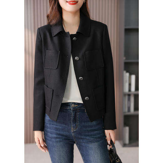 89369原形时尚休闲短外套女2024秋季新款韩版设计感显瘦小个子百搭上衣 商品图1