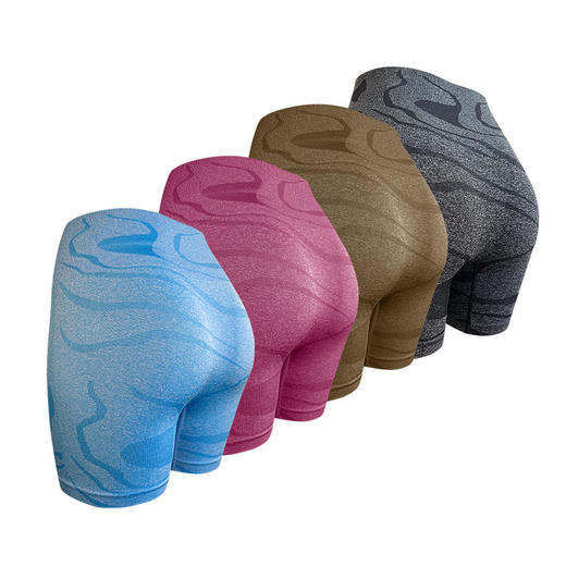 跃牌【菲凡系列】夏季新款高腰收腹瑜伽裤高弹裸感运动蜜桃裤跑步百搭紧身运动短裤W015K 商品图3