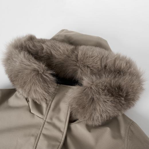 ROMI STUDIO白鹅绒拼狐狸毛毛领可拆卸内胆连帽羽绒服 441Y3001 商品图2