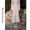 BeQueenStory【人鱼泪珠】法式轻奢气质钉珠包臀长款鱼尾半身裙 商品缩略图0