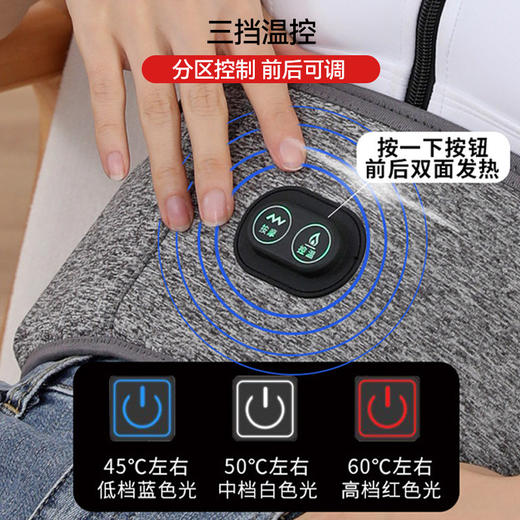 秋冬款【电热护腰带】保暖热敷宫寒按摩仪 发热男女腰部充电按摩器 暖肚子神器 商品图1