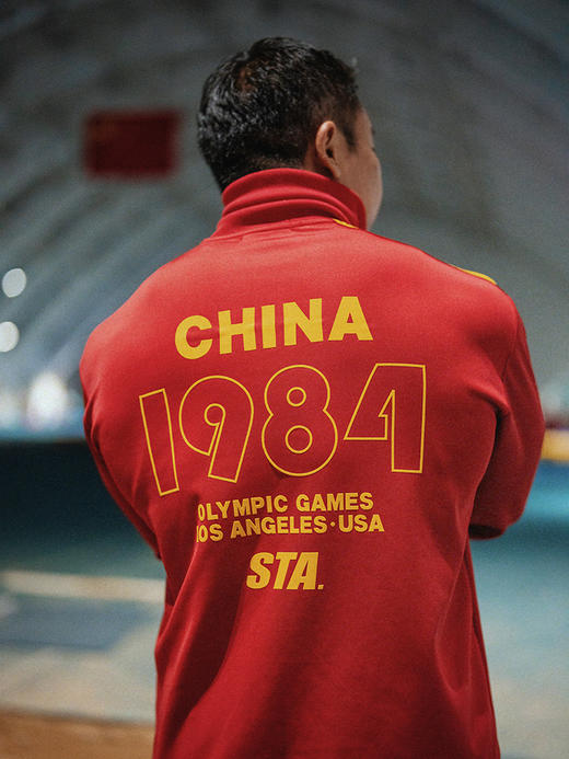 STAxMEIHUA梅花联名复古运动外套:中国红限定 商品图1