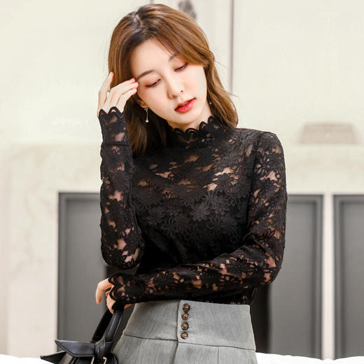 特价【清仓大促】洁丽雅女士蕾丝打底上衣 商品图1