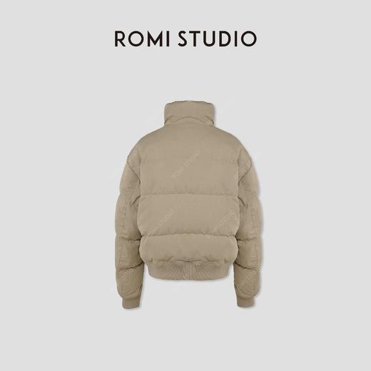 ROMI STUDIO“棕标甄选”90白鹅绒*夹克式短款羽绒服 431Y8014 商品图1