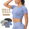 跃牌【菲凡系列】新款圆领瑜伽健身上衣女高弹舒适紧身瑜伽服夏季紧身显瘦外穿短袖Y2009 商品缩略图0