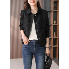 89369原形时尚休闲短外套女2024秋季新款韩版设计感显瘦小个子百搭上衣