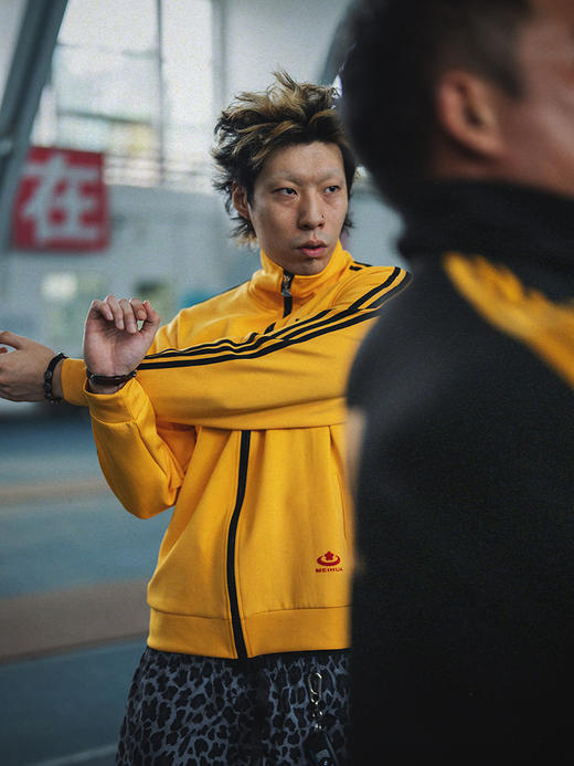 STAxMEIHUA梅花联名复古运动外套:黄血 商品图10