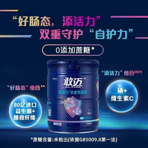 【私域专享·爆5折】800g*6罐达能敢迈中老年奶粉 高钙80亿益生菌0蔗糖低GI富硒 家庭分享装 商品图0