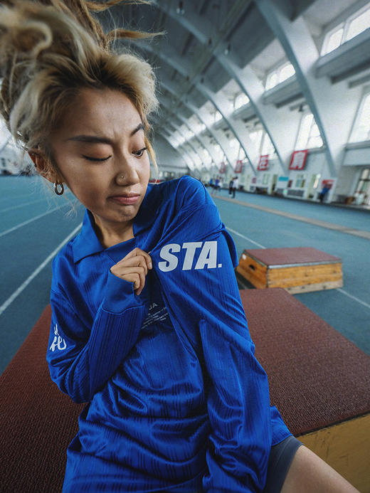 STAxMEIHUA梅花联名复古运动翻领长袖球衣 商品图7