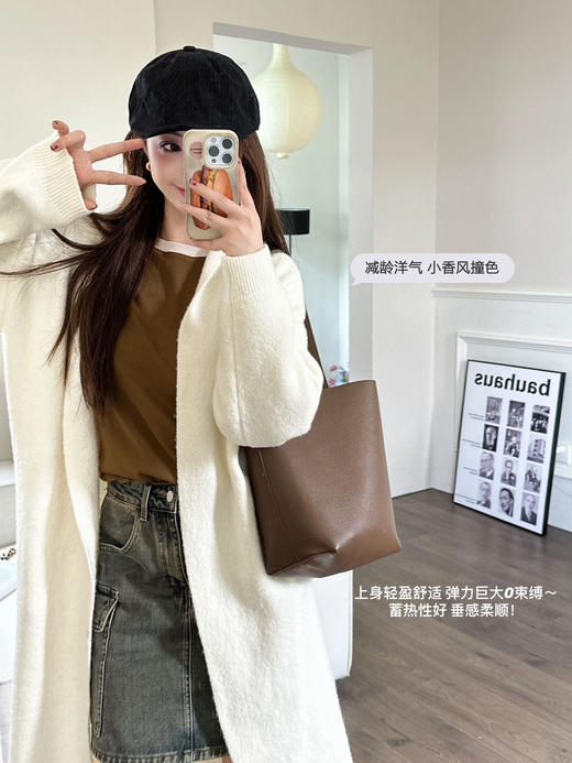 <曾小咸推荐> 美式撞色圆领长袖t恤 日常99/件 前4000单活动价59.99/件 115/2件！【预售款，预计3-15天发货】 商品图4