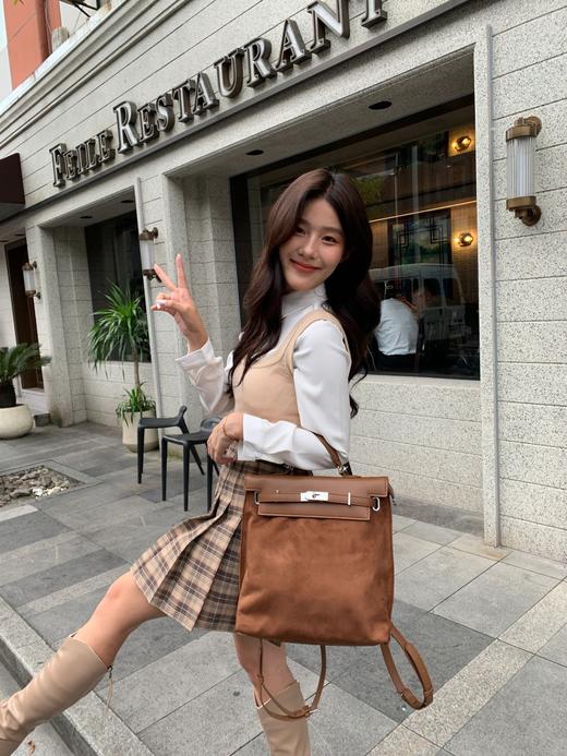 [BOP] Bag of parody  CA双肩包小众磨砂复古单肩双肩手提大容量通勤包 商品图2