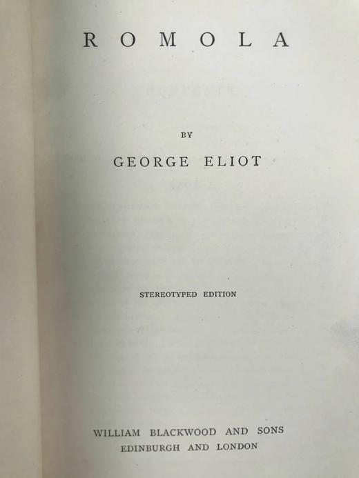 工坊特装本！约19世纪后期 乔治·艾略特《罗莫拉》 全真皮精装36开 商品图3