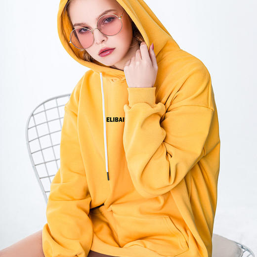 【清仓大促】洁丽雅大码宽松加绒卫衣外套 商品图1