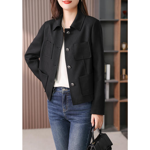 89369原形时尚休闲短外套女2024秋季新款韩版设计感显瘦小个子百搭上衣 商品图3