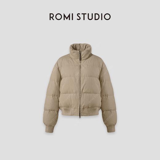 ROMI STUDIO“棕标甄选”90白鹅绒*夹克式短款羽绒服 431Y8014 商品图0