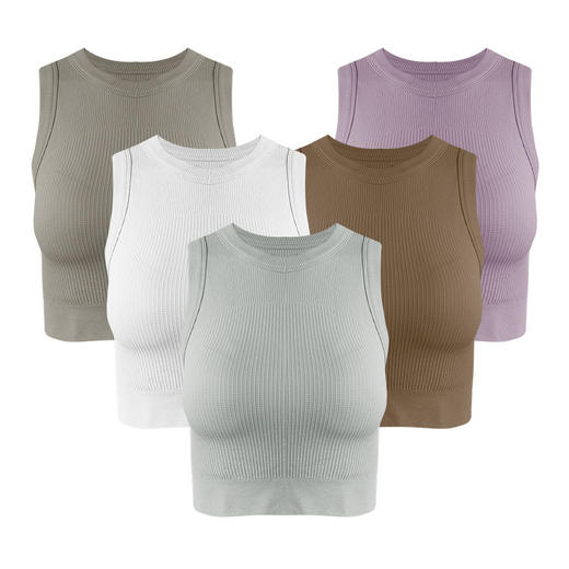 跃牌【菲凡系列】春夏高级感运动背心女防震跑步一体式瑜伽服普拉提健身上衣无袖Y2002 商品图4