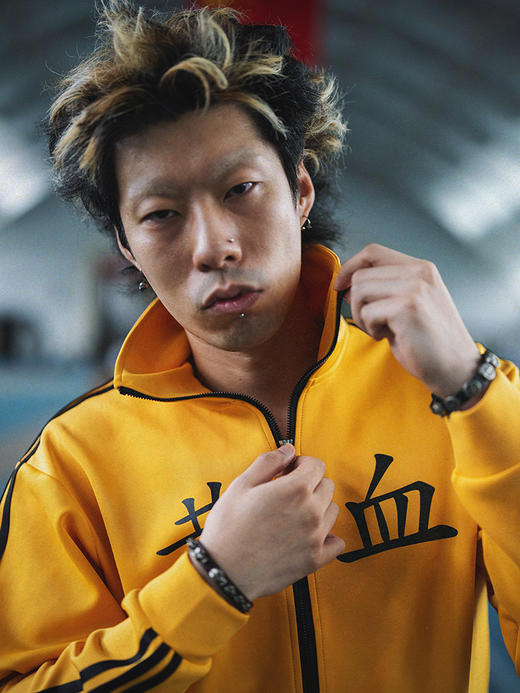 STAxMEIHUA梅花联名复古运动外套:黄血 商品图8