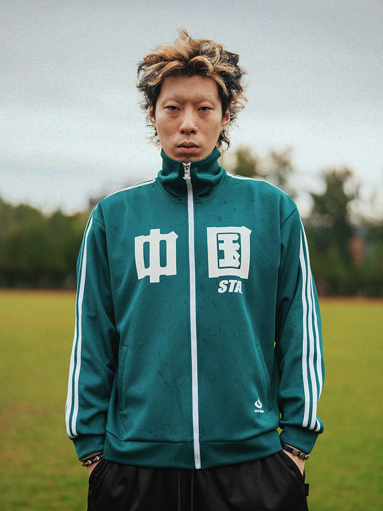 STAxMEIHUA梅花联名复古运动外套:中国