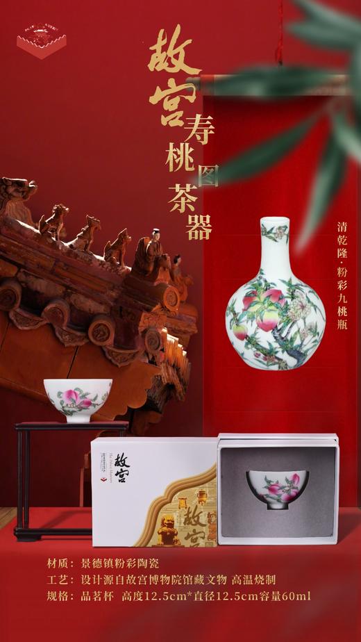故宫文创寿桃图茶器系列 商品图2