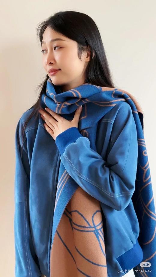 爱马仕新款马术交织围巾披肩（CB） 商品图9