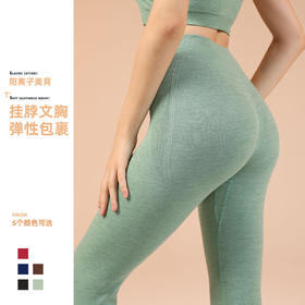 跃牌【菲凡系列】薄款速干瑜伽裤女高腰提臀健身裤外穿跑步运动健身瑜伽服K057