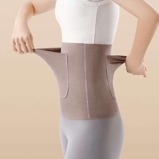 秋冬【德绒护腰加口袋】护腰双兜护腰带 保暖发热暖肚护胃 男女防寒月子护腰  商品图10