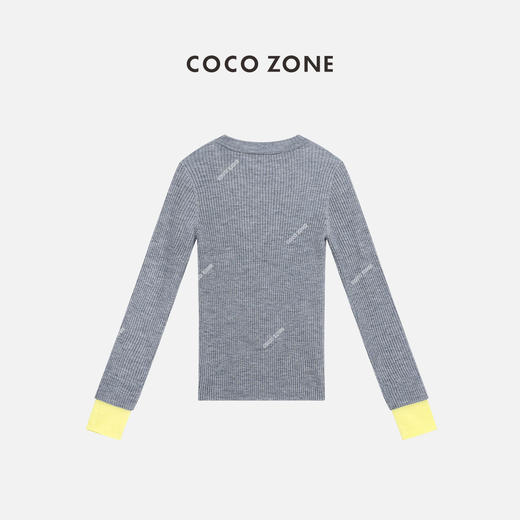 COCO ZONE 2024圆领针织衫时尚拼接撞色设计感毛衣24C10351 商品图1