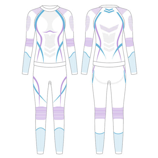 跃牌【菲凡系列】秋冬滑雪紧身透气速干衣男女运动骑行压缩保暖功能内衣套3914T 商品图2