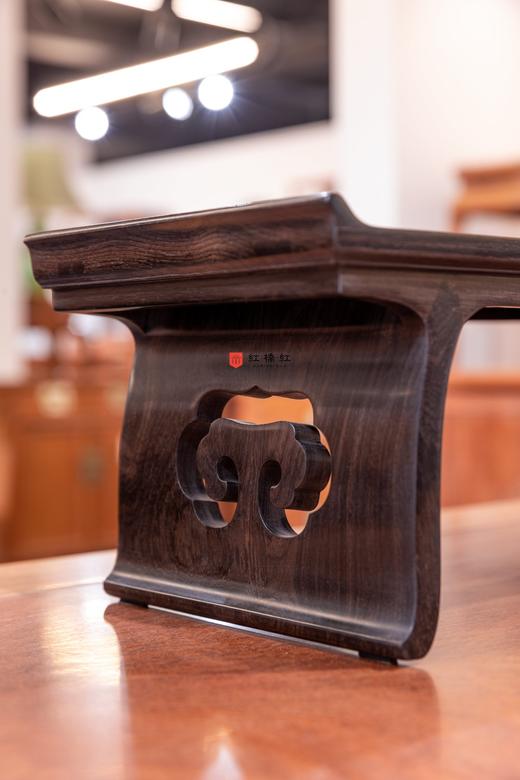 红桥红  家具严选  紫光檀（东非黑黄檀）【42 紫光檀 案上迷你小翘头案】 商品图9