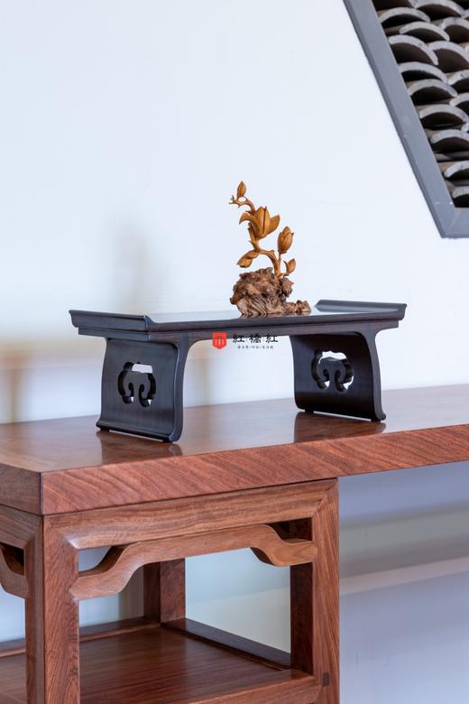 红桥红  家具严选  紫光檀（东非黑黄檀）【42 紫光檀 案上迷你小翘头案】 商品图1