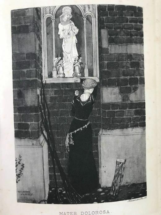 1906年 歌德《浮士德》 吉尔伯特詹姆斯8幅插图 漆布精装32开 商品图2