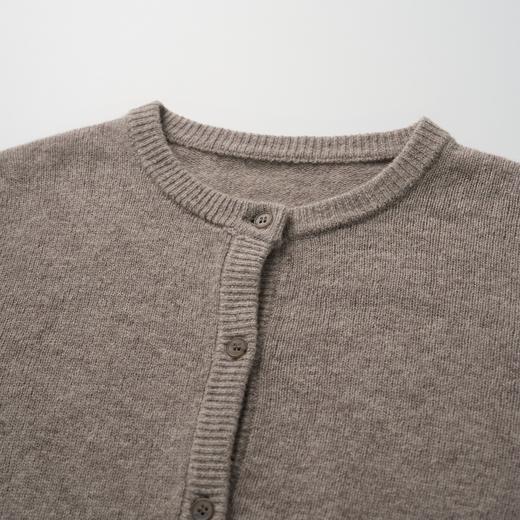 ROMI STUDIO“松弛随性”12针单边100羊毛软糯圆领开衫 RW24AS90214 商品图2